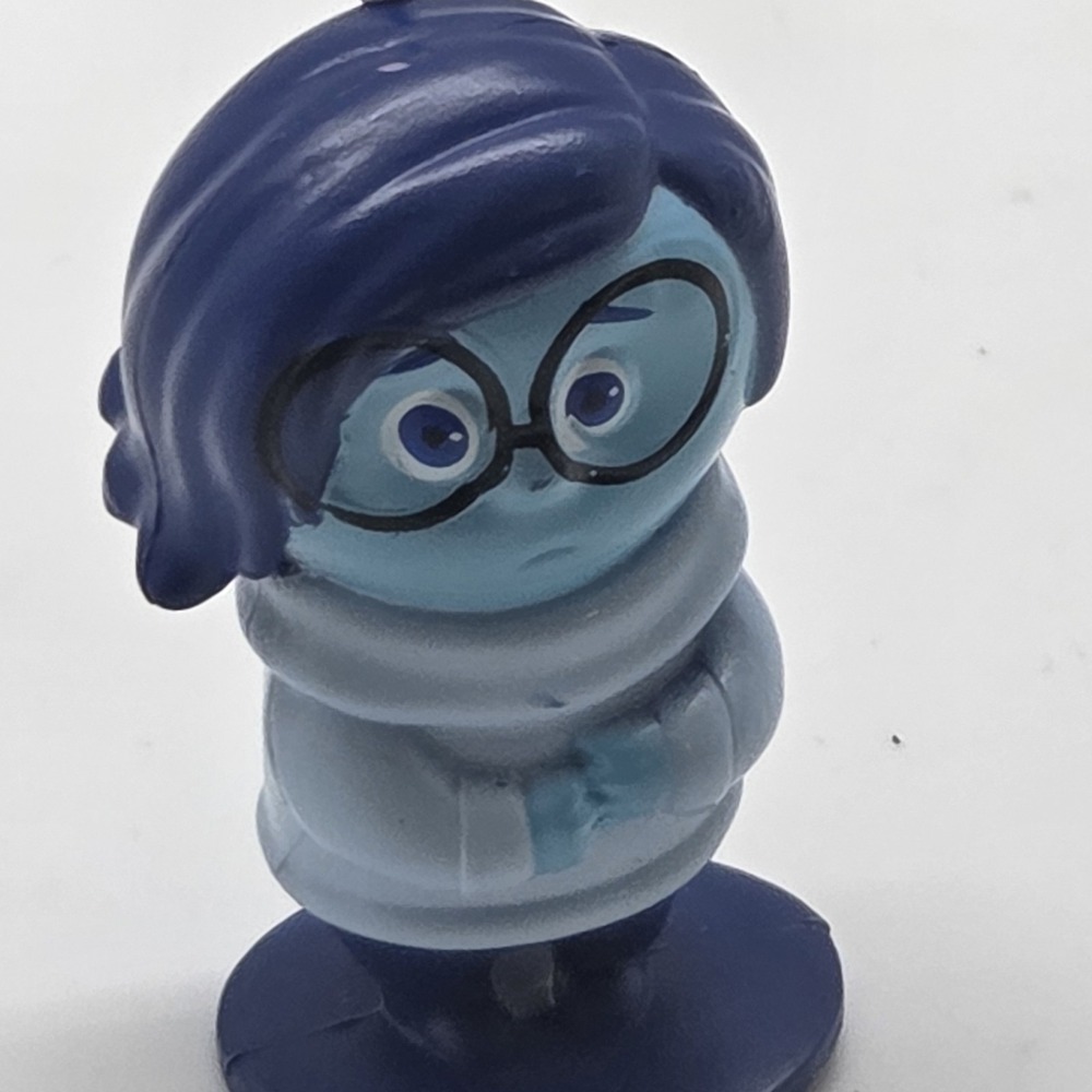 VTG Disney Pixar Inside Out Sadness Keychain Backpack Charm Bag Tag